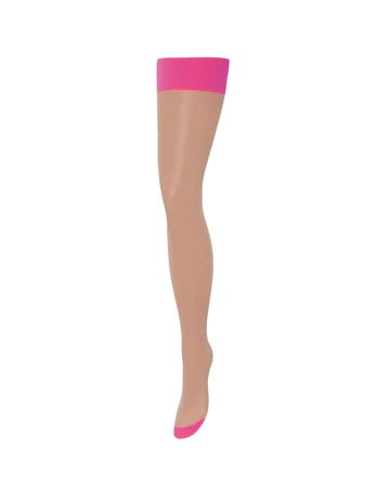 Seamless Sheer Pink Stockings