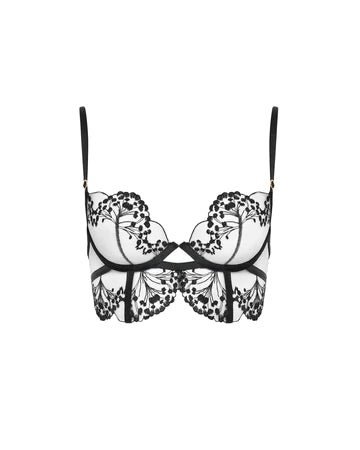 Marisol Sheer Black Bra