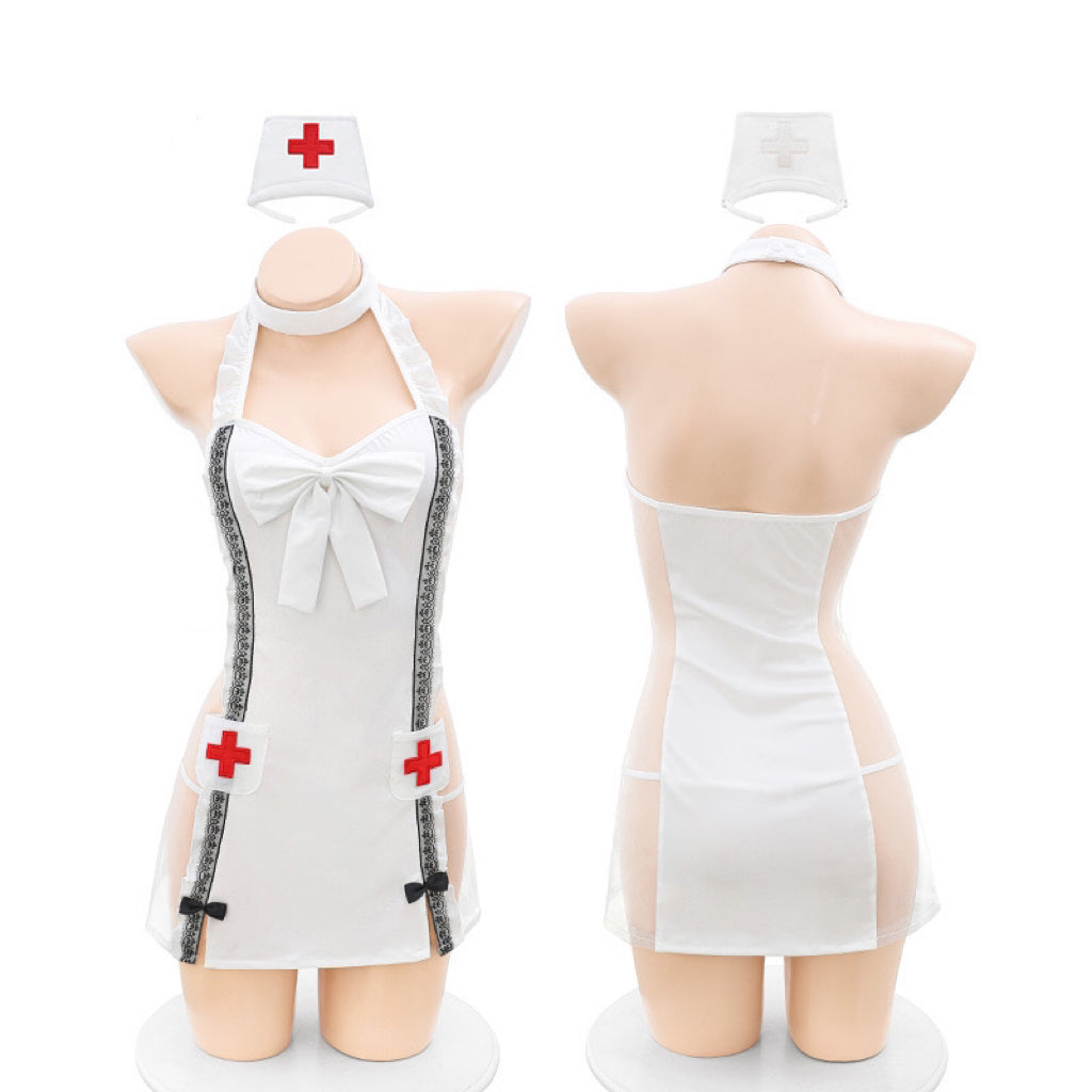 Angelica Lace Camisole Nurse Set