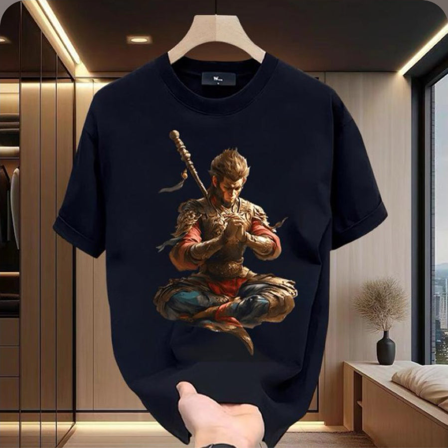 WuKong Crew Neck Fashion T-shirt