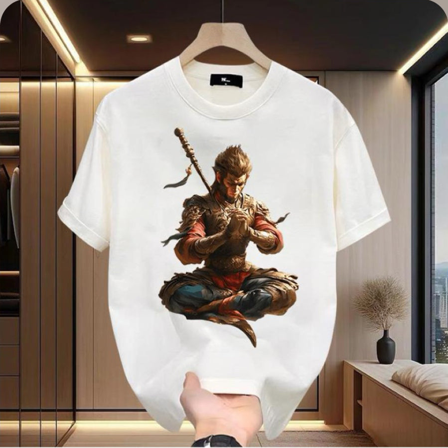 WuKong Crew Neck Fashion T-shirt