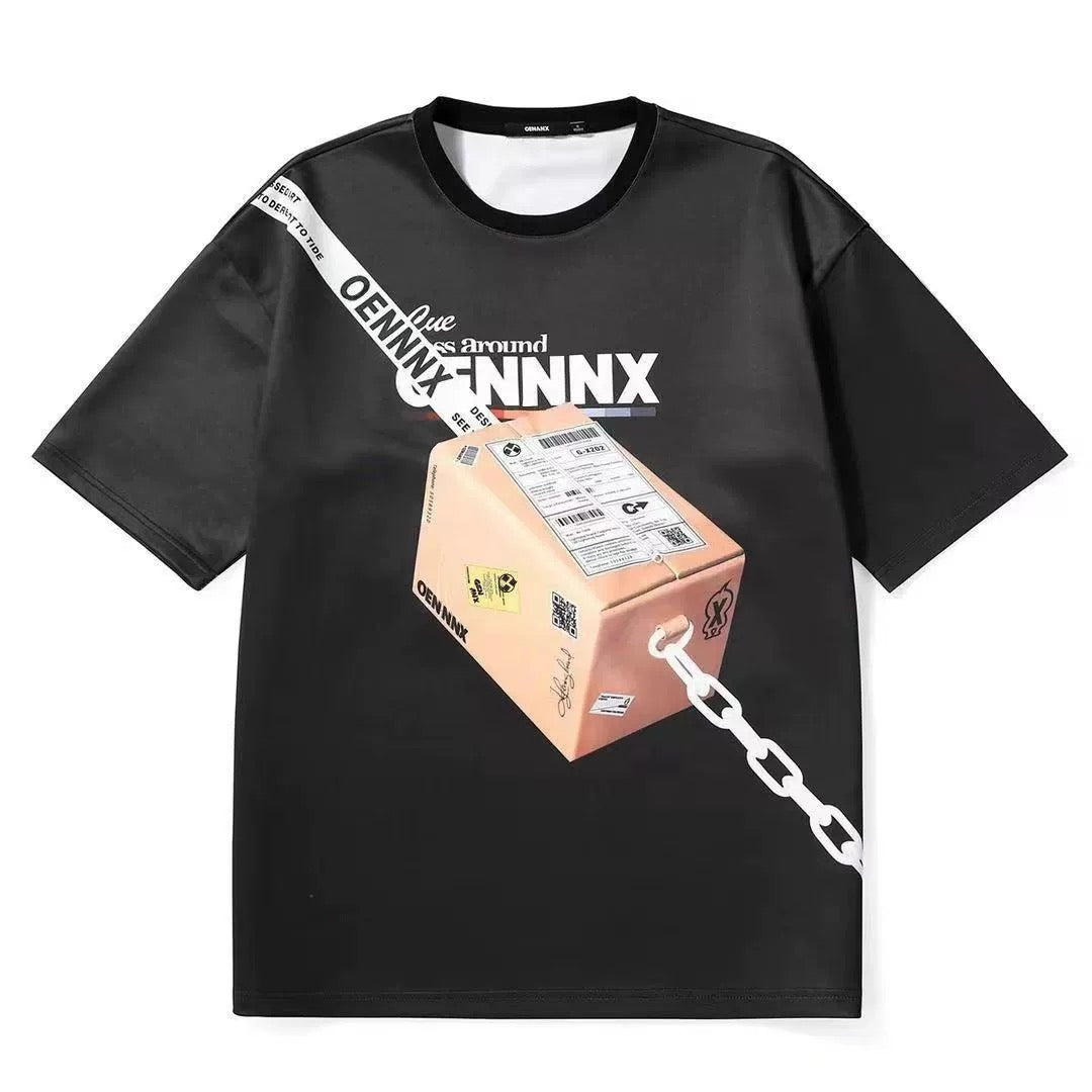 Graffiti Zipper T-Shirt