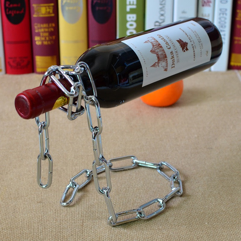 Creative Floating Chain Wine Rack