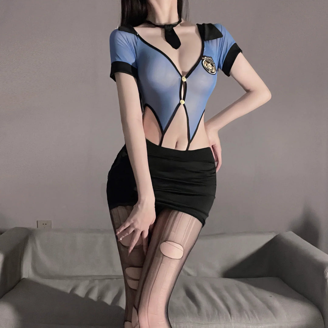 Youvimi Sexy Polizistin-Uniform